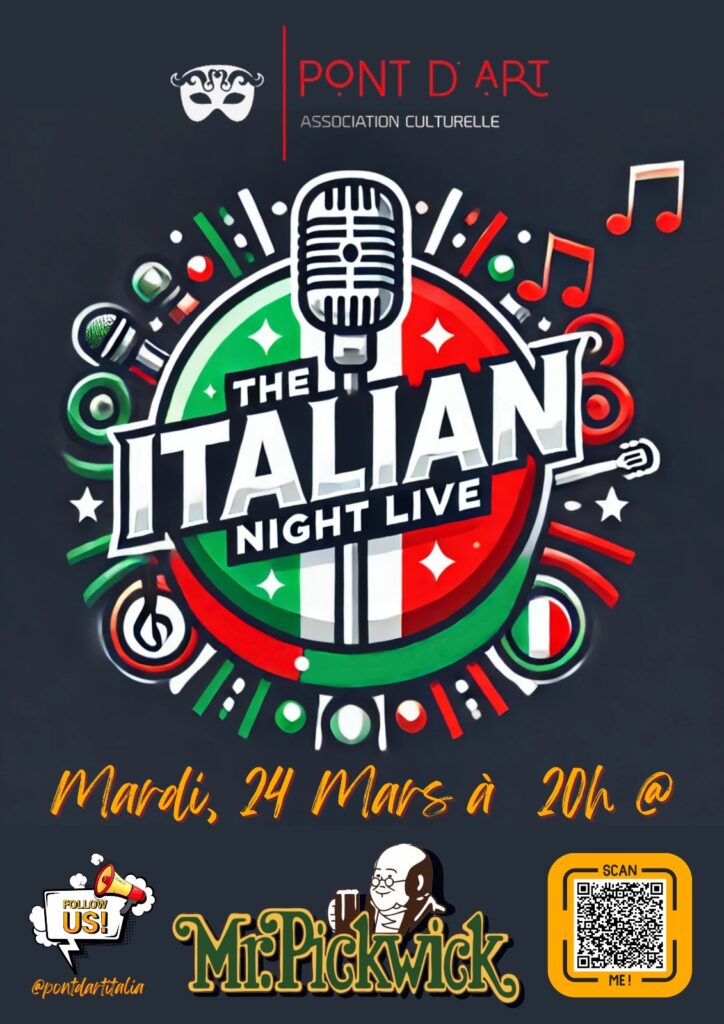 26 Maggio​ ore 20:30 | THE ITALIAN NIGHT LIVE @ MR.PICKWICK