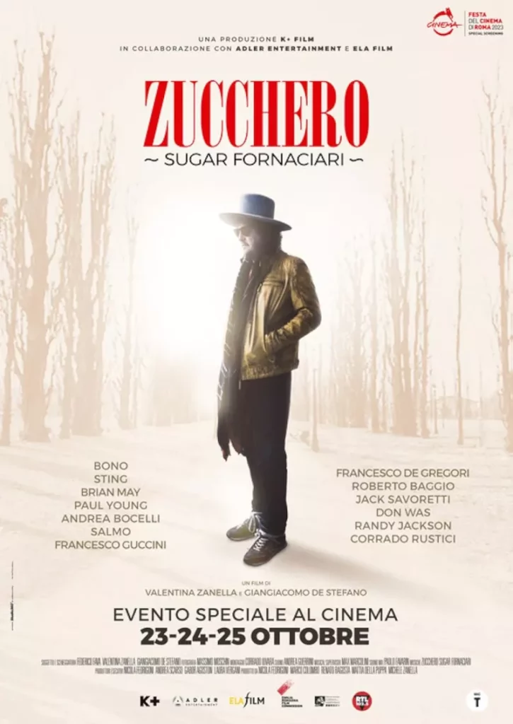 17 giugno 2026 ore 20:00 | Zucchero (2023) – di Valentina Zanella e Giangiacomo De Stefano